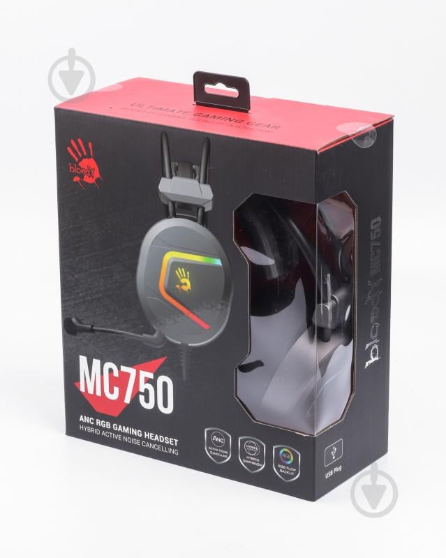 Наушники A4Tech grey (MC750 Bloody (Grey)) - фото 6