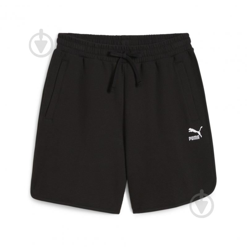 Шорти Puma CLASSICS WAFFLE SHORTS 7"" 62425201 р. M чорний - фото 1