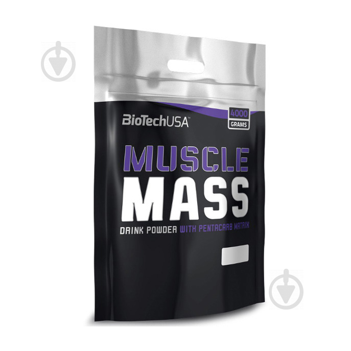 Гейнер Muscle Mass BioTechUSA Ваніль 4 кг - фото 1