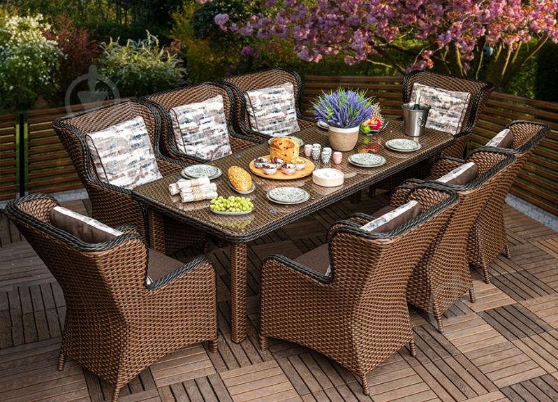 Комплект мебели Мадейра коричневый - фото 2