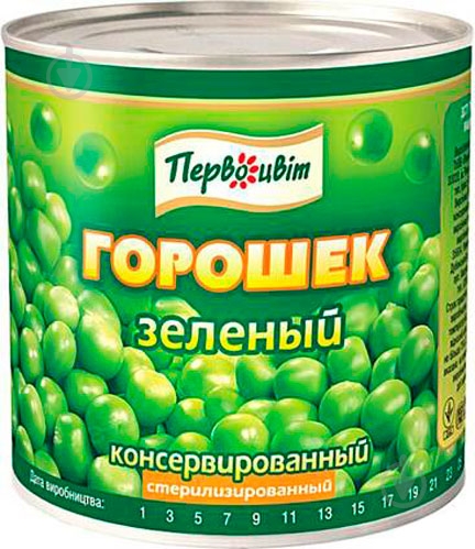 Зеленый горошек Первоцвіт 430 г - фото 1