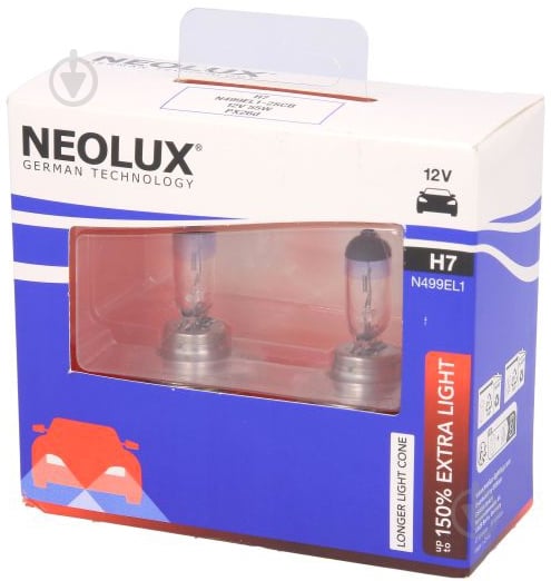 Автолампа галогенна Neolux PX26D Extra Light +150% H7 55 Вт 2 шт.(NEN499EL12SCB) - фото 4