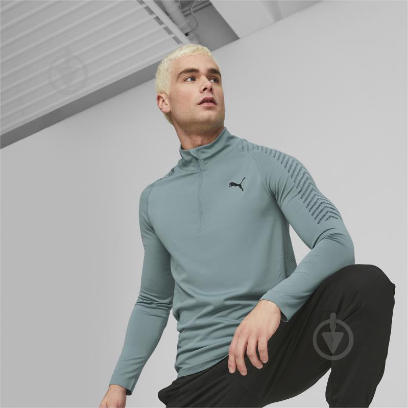 Джемпер Puma TRAIN FORMKNIT SEAMLESS 1/2 ZIP 52350884 р.S блакитний - фото 3