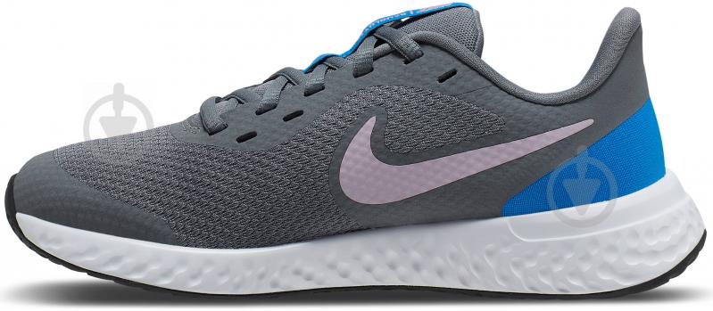 Кроссовки демисезонные Nike REVOLUTION 5 GS BQ5671-051 р.40 серые - фото 3