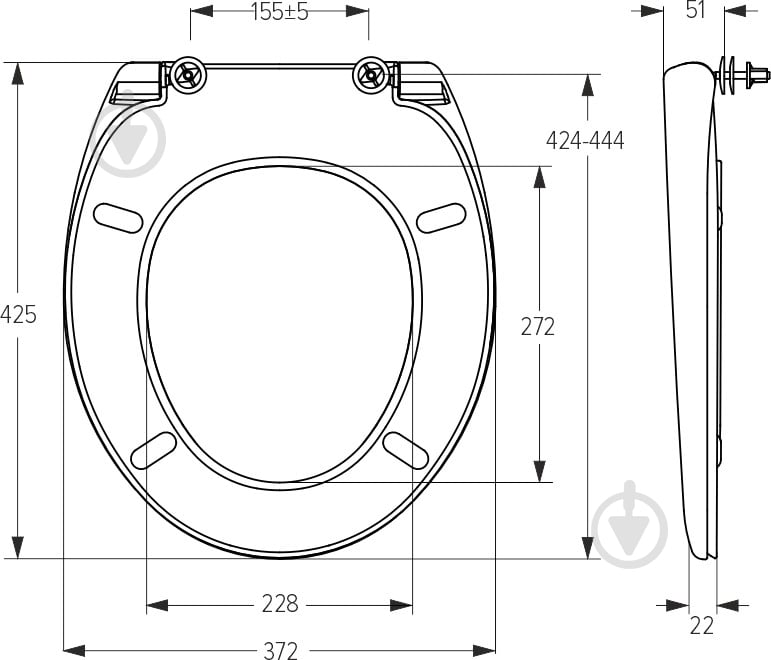 Сиденье для унитаза SoloPlast СУ-1М - фото 10