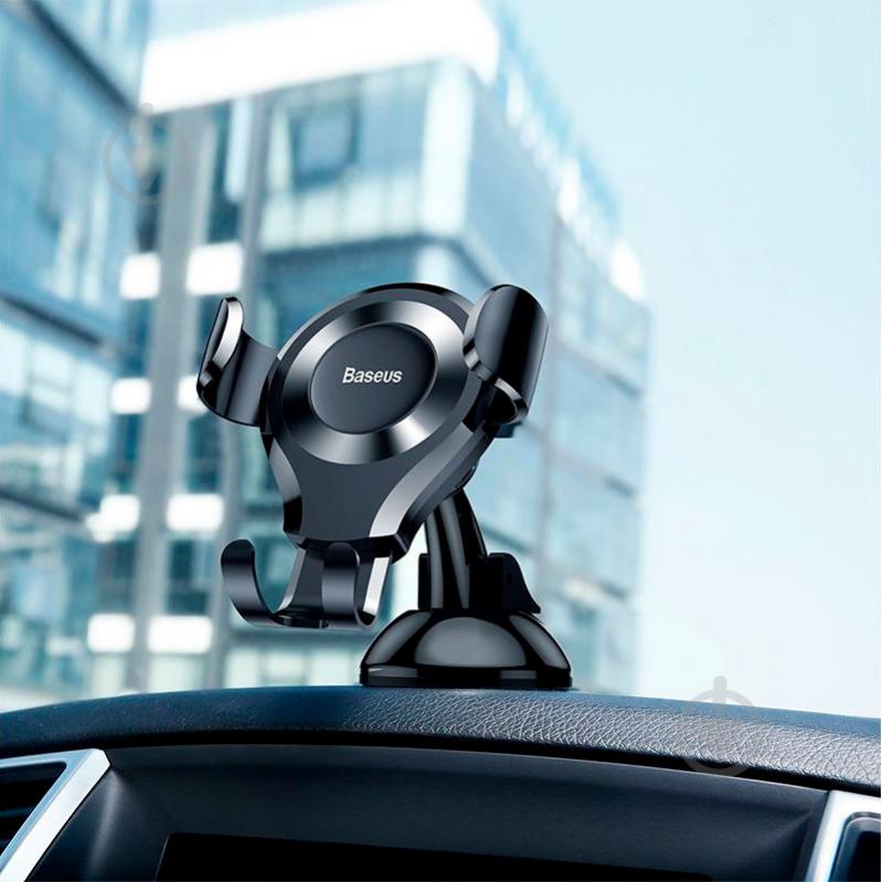 Держатель для смартфона Car Mount BASEUS Osculum Gravity черный - фото 8