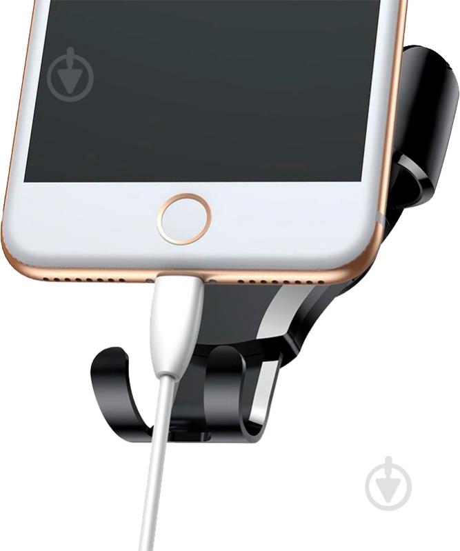 Держатель для смартфона Car Mount BASEUS Osculum Gravity черный - фото 4