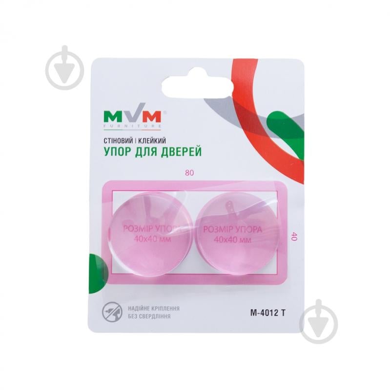 Стопор дверной самоклеящийся MVM M-4012 T прозрачный - фото 1