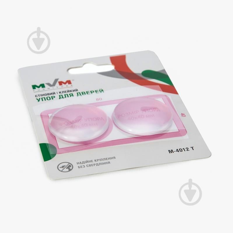 Стопор дверной самоклеящийся MVM M-4012 T прозрачный - фото 2
