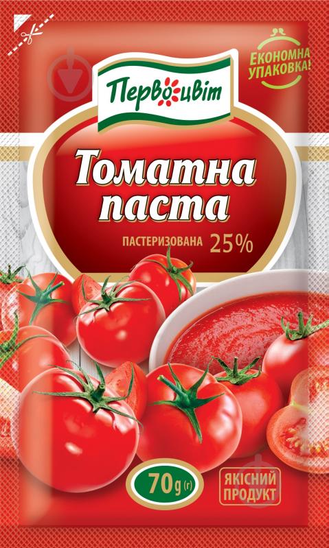 Паста томатная Первоцвіт 25,00% 70 г - фото 1