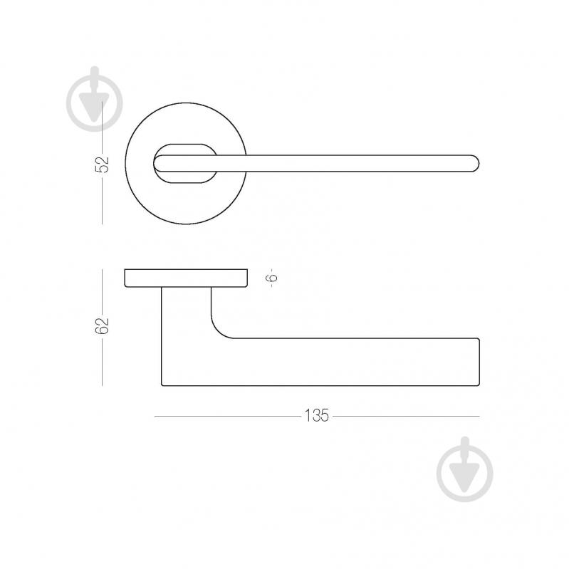 Ручка на розетці Linde A-2024 SC сатин хром - фото 3 Ручка на розетці Linde A-2024 SC сатин хром - фото 3