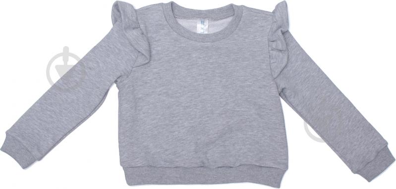 Реглан для девочки Luna Kids 4622/3 р.110 серый - фото 1