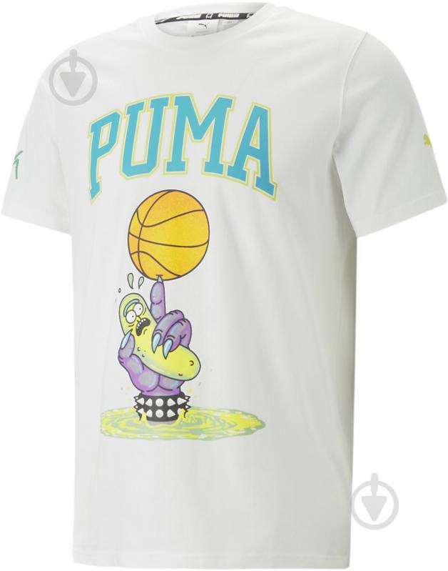Футболка Puma PICKLE RICK TEE 53709701 р.L белый - фото 1