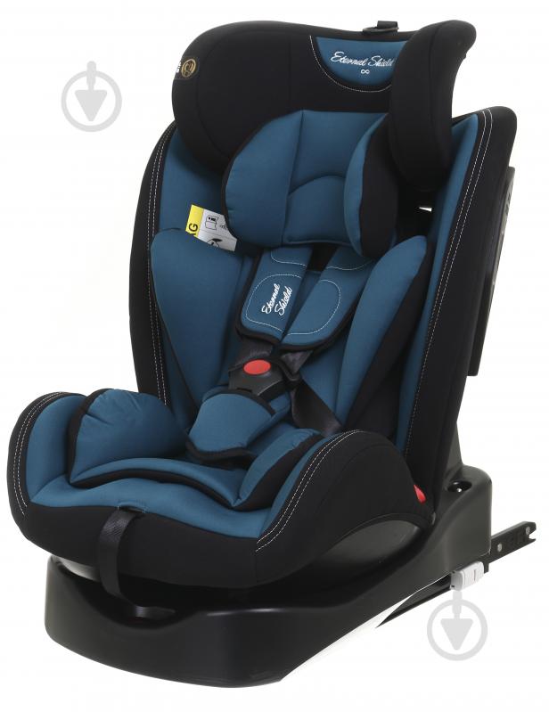 Автокресло Eternal Shield Mokki Pro CC07-B с isofix синий с серым - фото 2