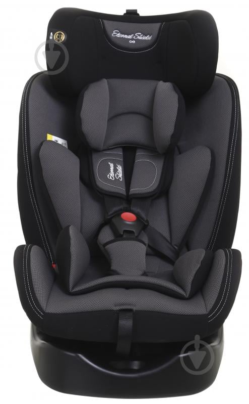 Автокрісло Eternal Shield Mokki Pro CC07-B з isofix сірий із чорним - фото 1