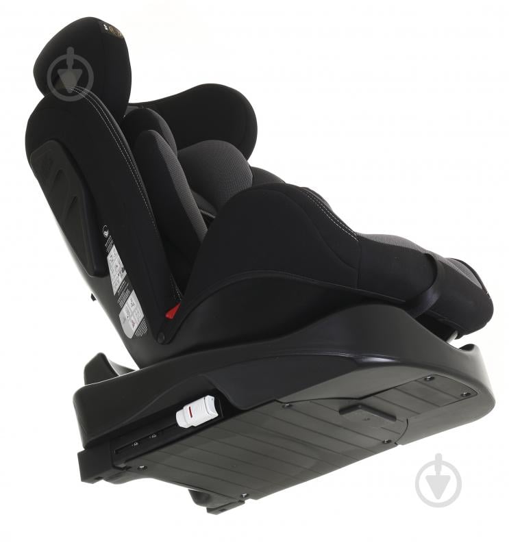 Автокрісло Eternal Shield Mokki Pro CC07-B з isofix сірий із чорним - фото 6