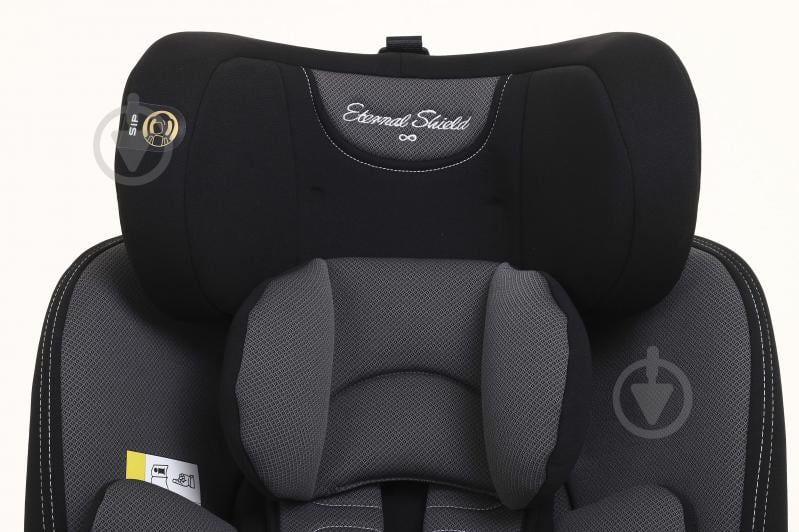 Автокрісло Eternal Shield Mokki Pro CC07-B з isofix сірий із чорним - фото 9