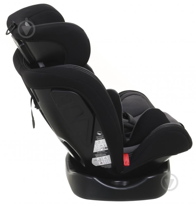 Автокрісло Eternal Shield Mokki Pro CC07-B з isofix сірий із чорним - фото 4