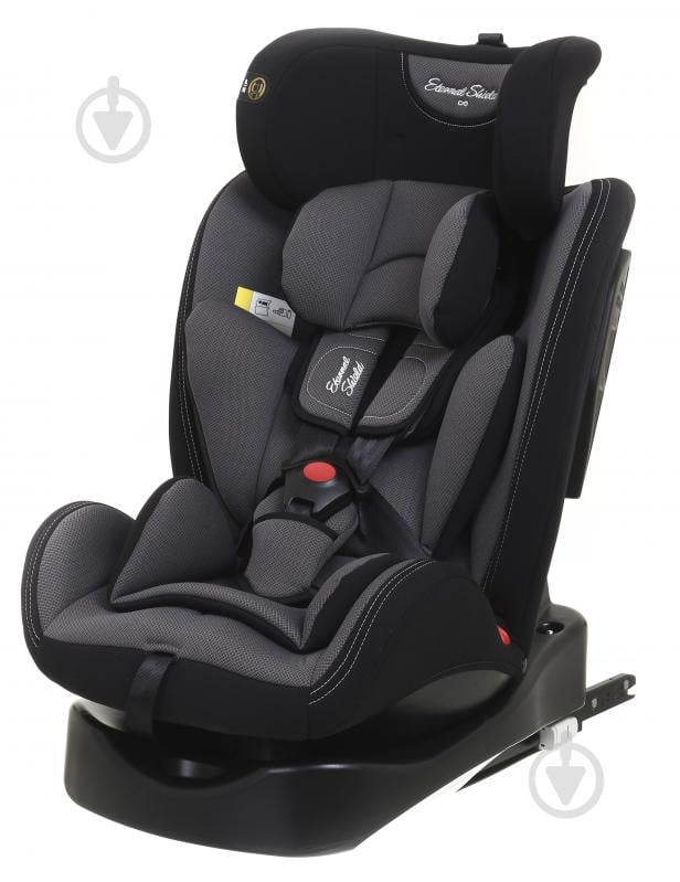 Автокрісло Eternal Shield Mokki Pro CC07-B з isofix сірий із чорним - фото 3