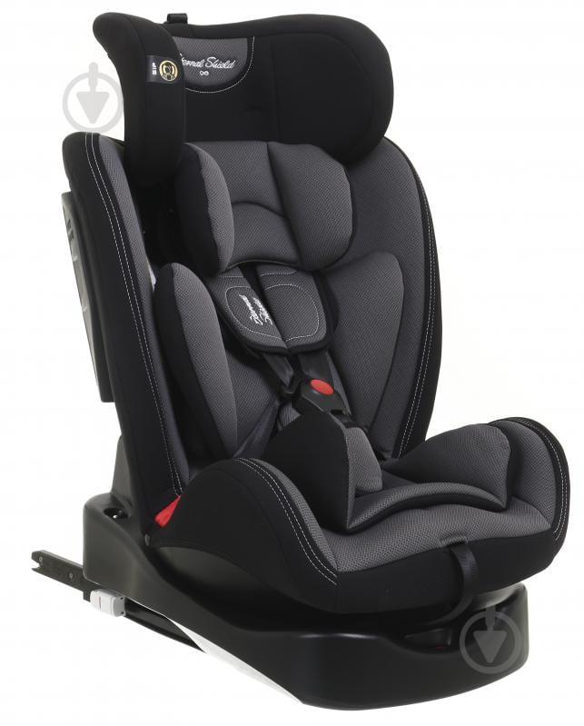 Автокрісло Eternal Shield Mokki Pro CC07-B з isofix сірий із чорним - фото 5