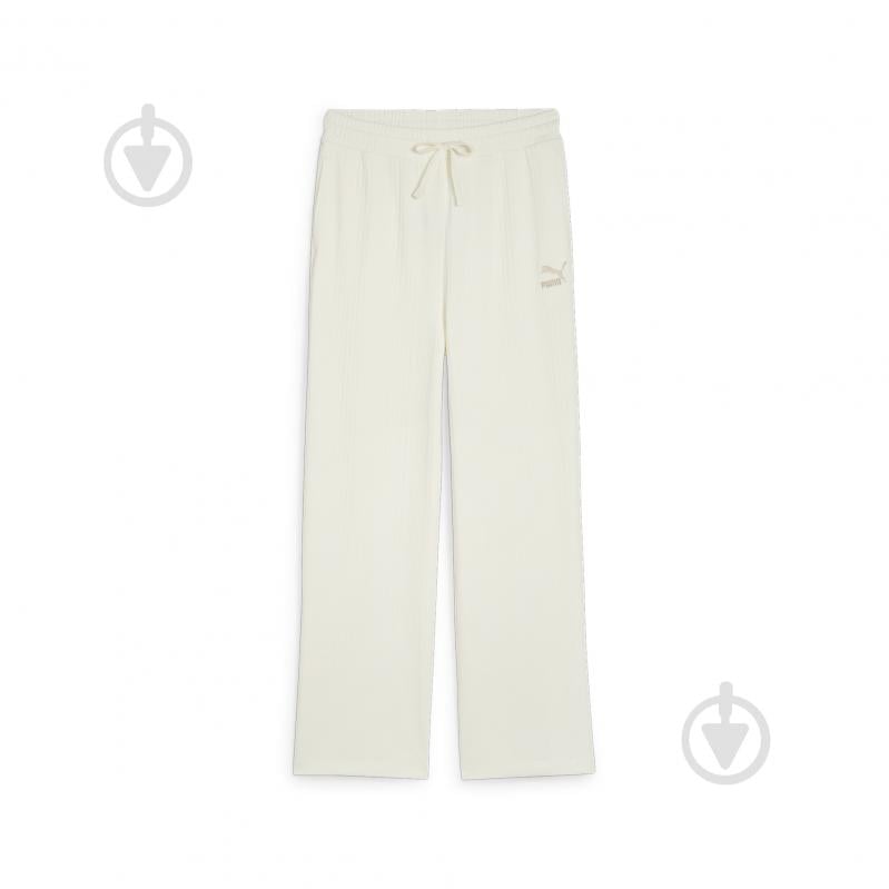 Штани Puma CLASSICS RIBBED RELAXED PANTS 62426866 р. M бежевий - фото 1