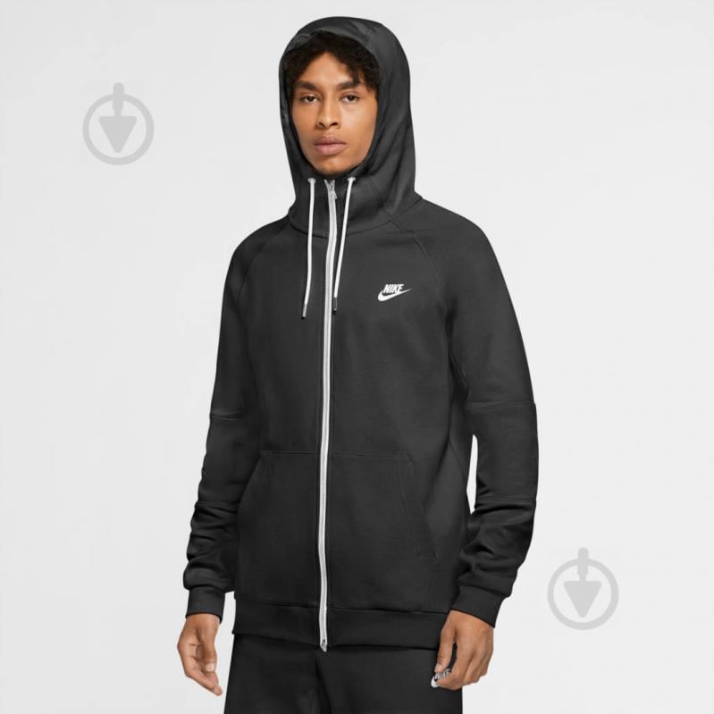 Джемпер Nike M NSW MODERN HOODIE FZ FLC CU4455-010 р. L черный - фото 6