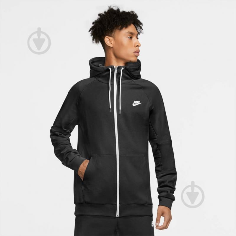 Джемпер Nike M NSW MODERN HOODIE FZ FLC CU4455-010 р. M черный - фото 4