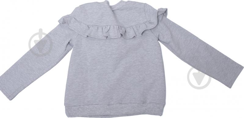 Реглан для девочки Luna Kids 4623/2 р.128 серый - фото 2