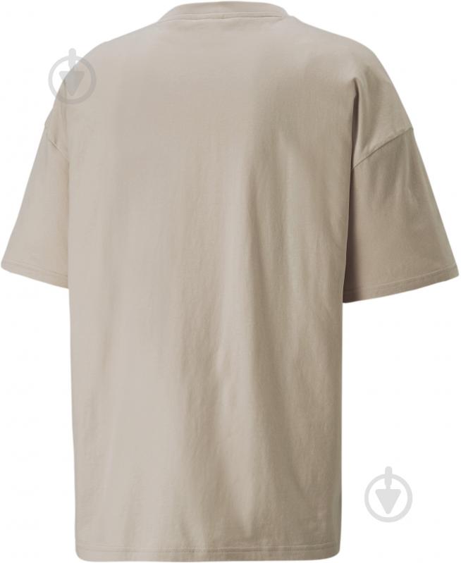 Футболка Puma CLASSICS OVERSIZED TEE 53807088 р.L бежевый - фото 2