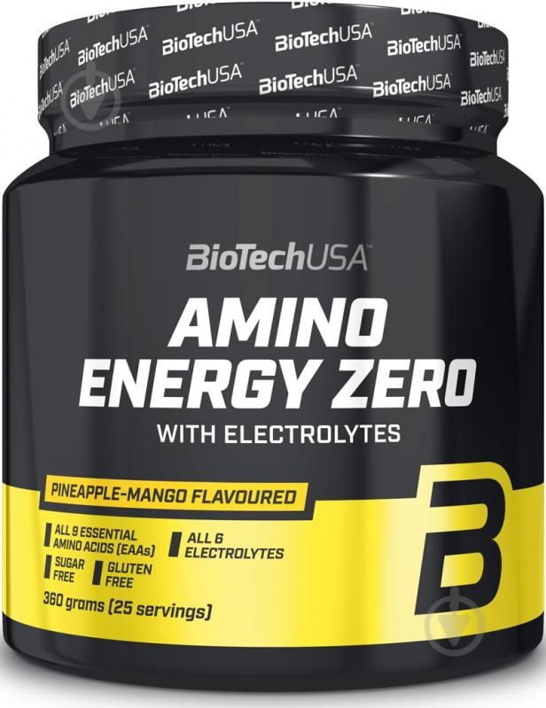 Амінокислоти BioTechUSA Amino Energy Zero with Electrolytes крижаний чай 360 г - фото 1