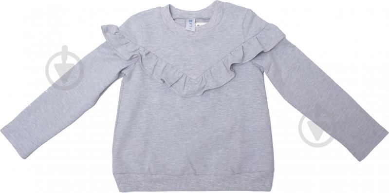 Реглан для девочки Luna Kids 4623/2 р.152 серый - фото 1