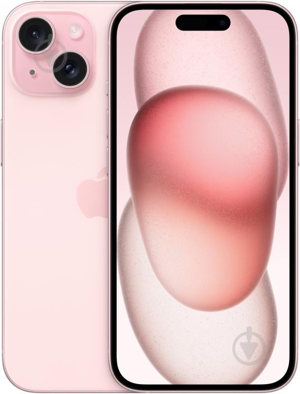 Смартфон Apple iPhone 15 128GB Pink (MTP13RX/A) - фото 1