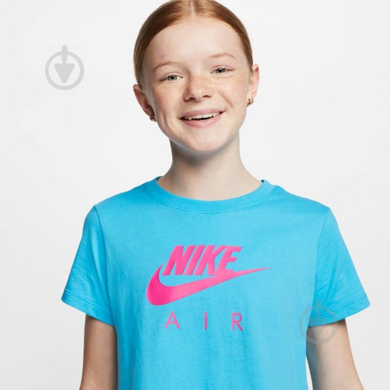 Футболка Nike G NSW TEE NIKE AIR CROP BQ8483-434 р.M синій - фото 5