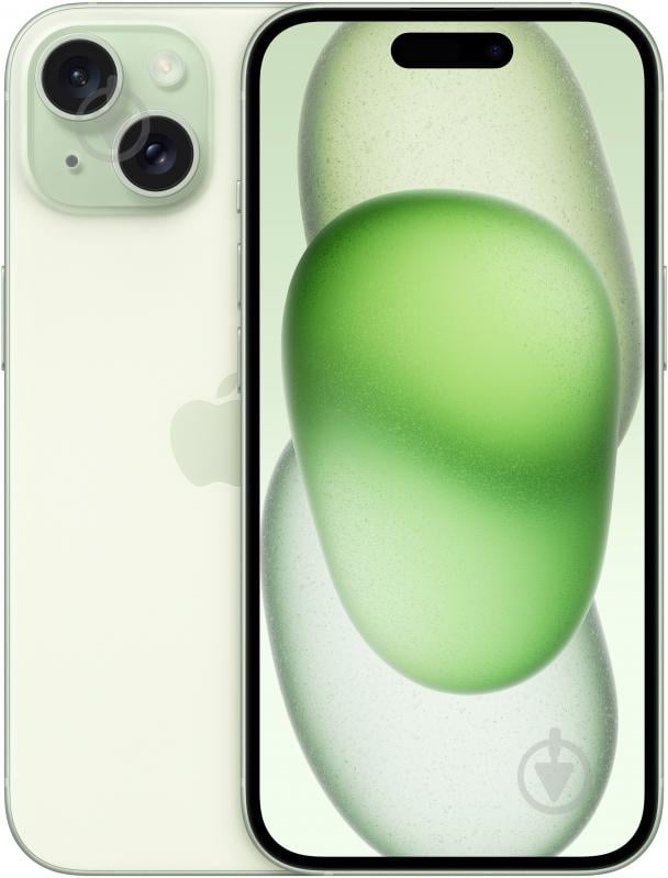Смартфон Apple iPhone 15 128GB Green (MTP53RX/A) - фото 1