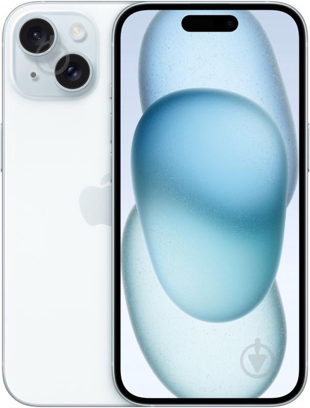 Смартфон Apple iPhone 15 128GB Blue (MTP43RX/A) - фото 1