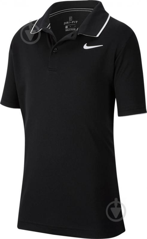 Поло Nike B NKCT DRY POLO TEAM BQ8792-010 черный - фото 1