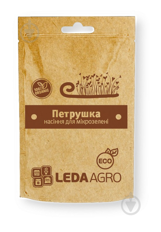 Набор для выращивания микрозелени LedaAgro петрушка листовая 5 г (4820119797648) - фото 1