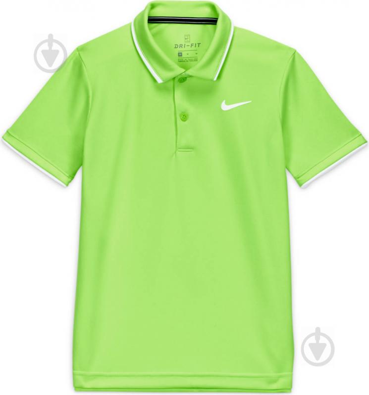 Поло Nike B NKCT DRY POLO TEAM BQ8792-358 зеленый - фото 2