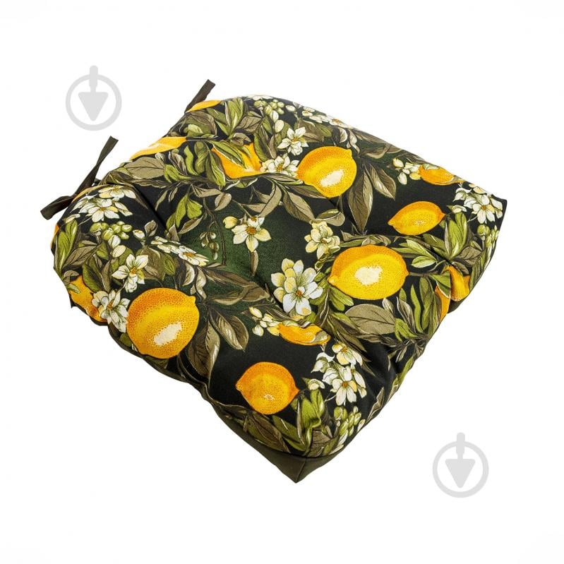 Подушка на кресло 42х42x8 см лонета Sprite verde - фото 1 Подушка на кресло 42х42x8 см лонета Sprite verde - фото 1