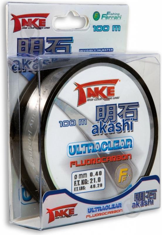 Леска  Lineaeffe Take Akashi Fluorocarbon 100м 0.16мм 3кг 3042216 - фото 1