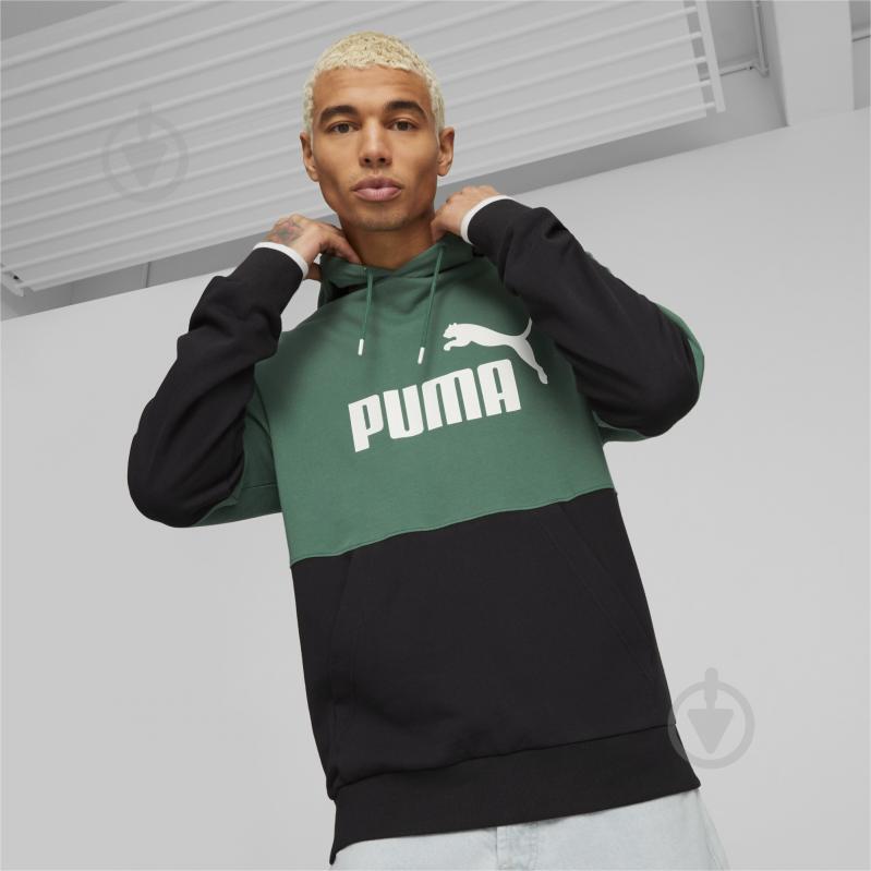 Джемпер Puma POWER COLORBLOCK HOODIE TR 67332537 р. L зелений - фото 3