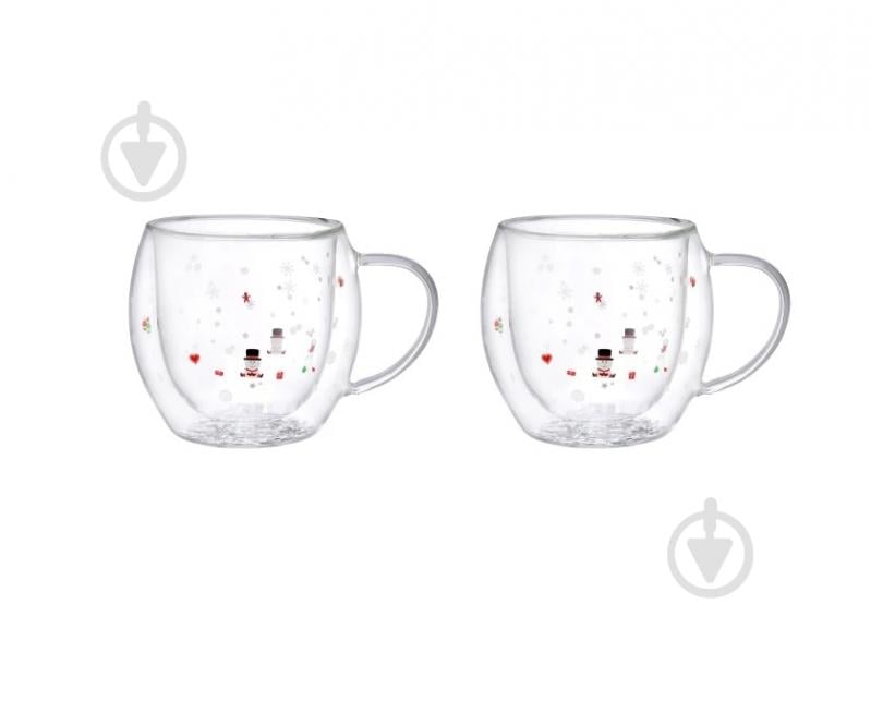 Набір чашок Vittora Морозні обійми з подвійним дном 300 мл 2 шт. VT-5331-300 - фото 1 Набір чашок Vittora Морозні обійми з подвійним дном 300 мл 2 шт. VT-5331-300 - фото 1