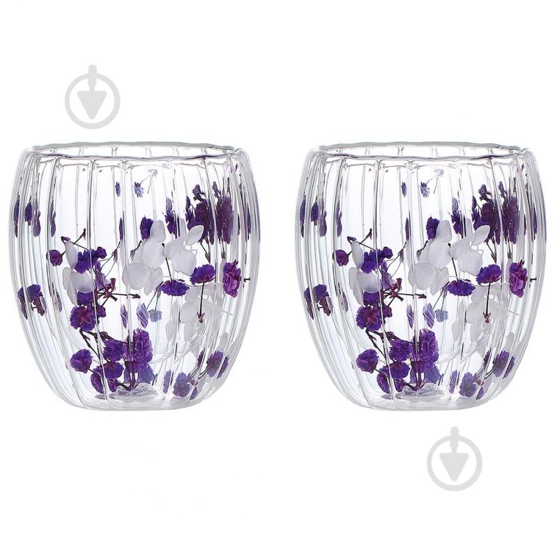 Набір чашок Vittora Квіткова тиша 250 мл з подвійним дном 2 шт. VT-5414-250 - фото 1 Набір чашок Vittora Квіткова тиша 250 мл з подвійним дном 2 шт. VT-5414-250 - фото 1