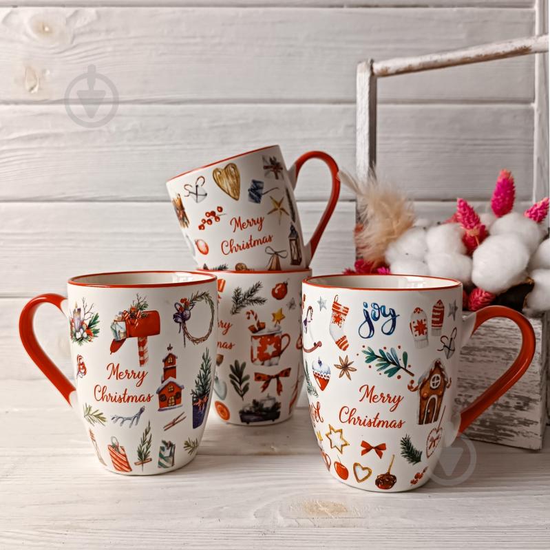 Чашка Vittora Рождественский переполох 340 мл - фото 6