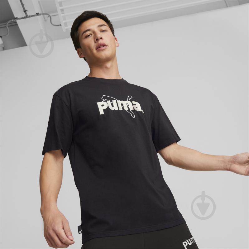 Футболка Puma TEAM GRAPHIC TEE 53825601 р.M черный - фото 4