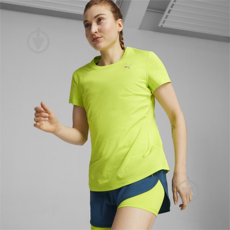 Футболка Puma RUN FAVORITES VELOCITY TEE W 52506139 р.M зелений - фото 4