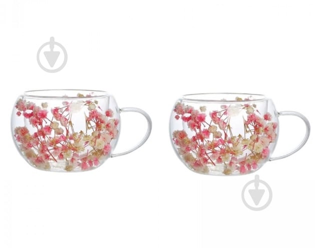 Набор чашек Vittora Жаркое лето 270 мл с двойным дном 2 шт. VT-5327-270 - фото 1 Набор чашек Vittora Жаркое лето 270 мл с двойным дном 2 шт. VT-5327-270 - фото 1