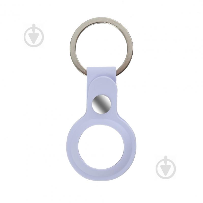 Чохол-брелок Armorstandart для AirTag Silicone Ring with Button Purple (ARM59148) - фото 1