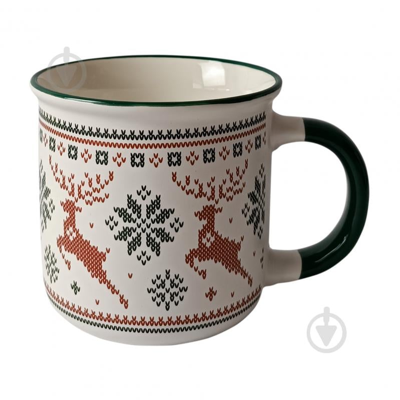 Чашка Vittora Новогодние узоры 355 мл - фото 5