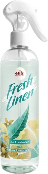 Освіжувач повітря Elix Mist Fresh Linen спрей 300 мл - фото 1 Освіжувач повітря Elix Mist Fresh Linen спрей 300 мл - фото 1